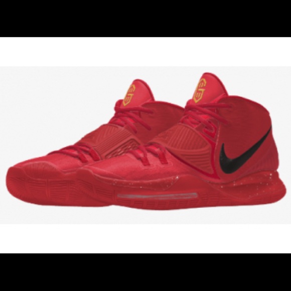 all red kyrie 6